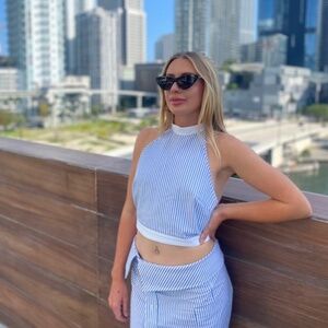 ZARA TOP + MAXI SKIRT SET